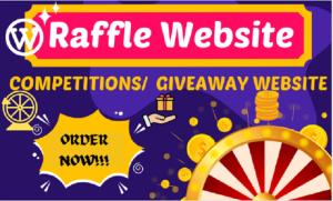 I will create a competition, giveaway, and raffle website