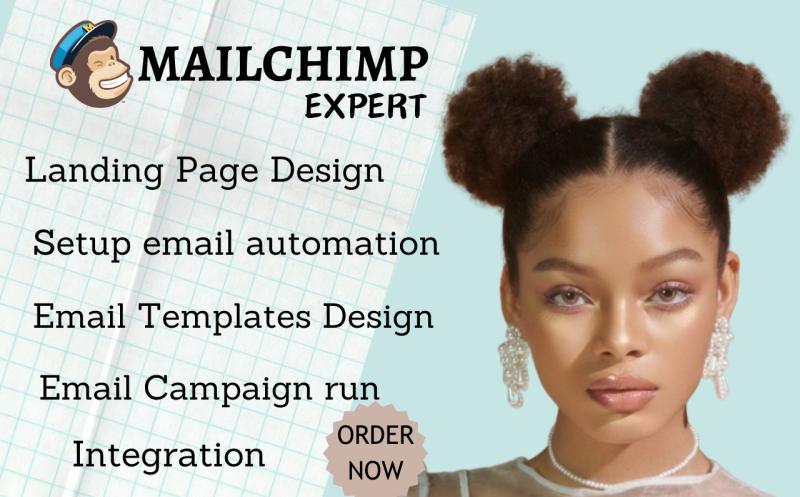 I will design your Mailchimp landing page, create an effective email marketing campaign, and optimize it for MailerLite