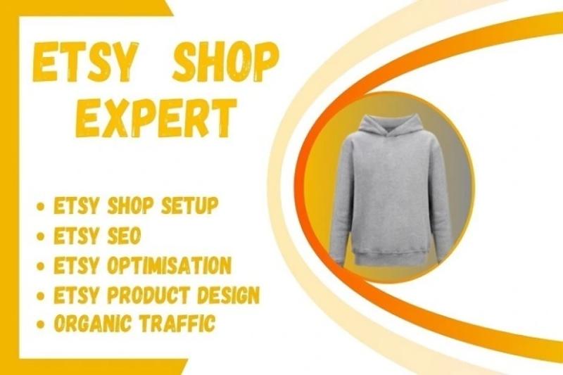 I will setup Etsy shop, Etsy SEO promotion, Etsy digital product, Etsy print on demand