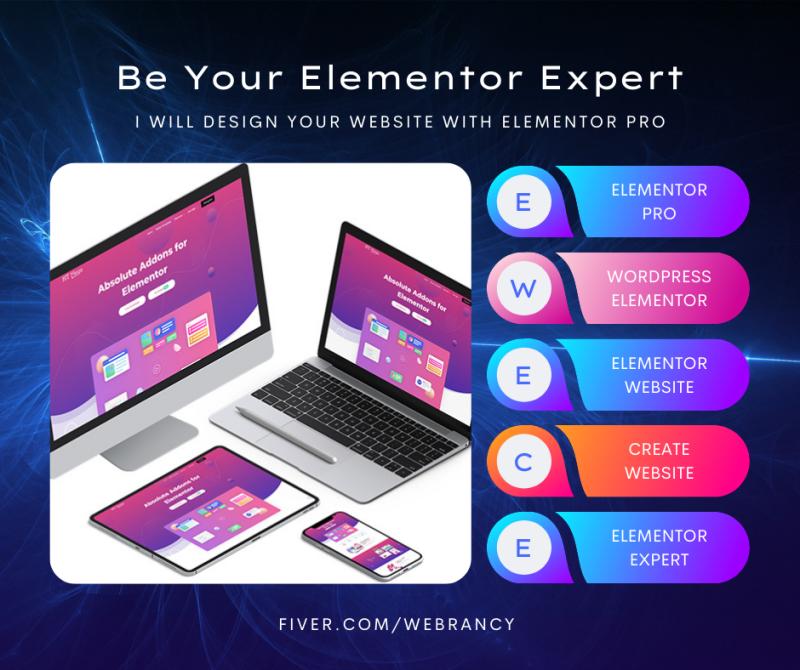 I will use Elementor Pro to design your website.
