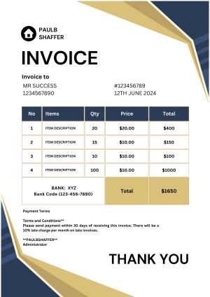 I will create amazon and ebay invoices professionally