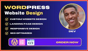 I will create wordpress website design, modern wordpress redesign, business website