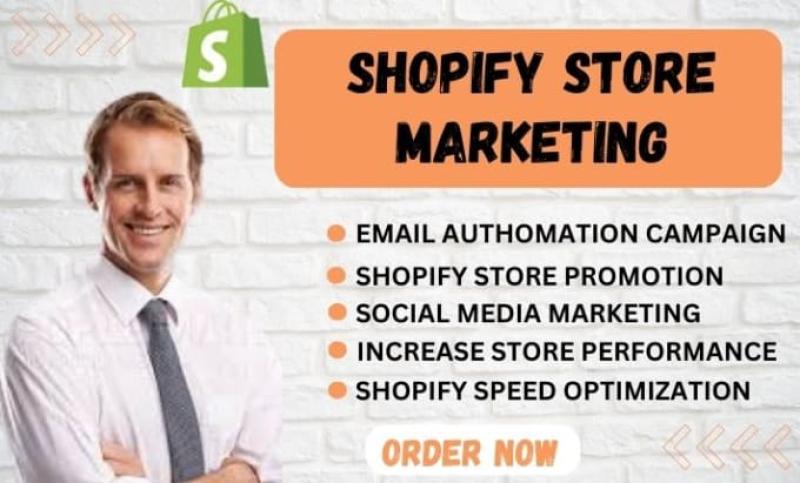 I will do Shopify marketing, Shopify promotion sales funnel, Shopify store manager