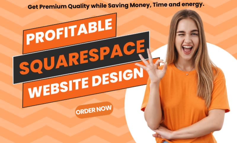 I will build Squarespace website design, edit blog, online store, redesign landing page