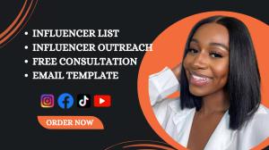 I will research and outreach influencer influencer marketing campaign influencer list