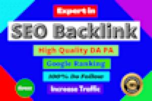 I will build ultimate dofollow high quality da pa SEO backlinks