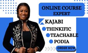 kajabi website design, kajabi sales funnel, thinkific, teachable, podia website