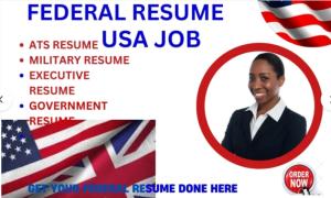 I will write federal resume, government, military, resume writing, linked optimization