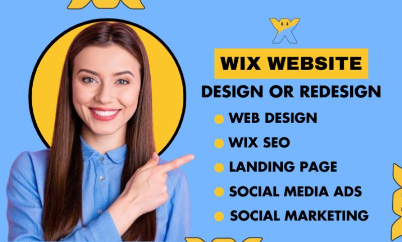 I will design Wix Editor X website, Wix website redesign, Wix redesign