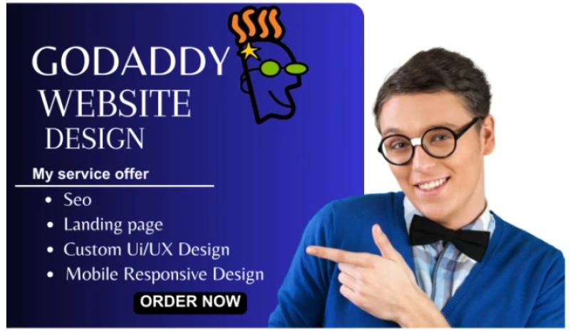 I will Godaddy website design, Godaddy website redesign, Godaddy