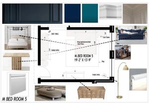 I will do interior design floor plans, mood boards, shopping list