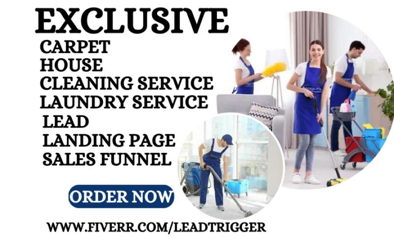 Generate Home Cleaning Service, Office Carpet Pressure Washing, Junk Removal Leads