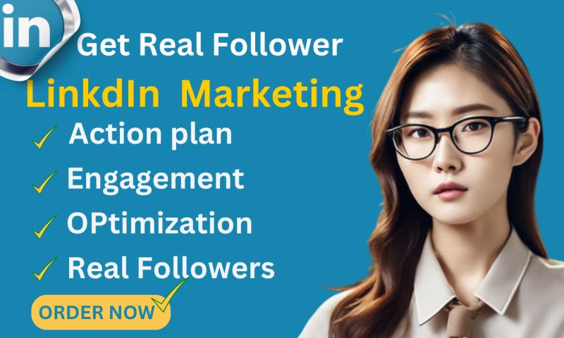 I will professionally grow your linkedin connections with followers