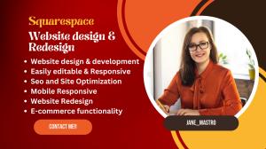 I will squarespace website design squarespace website redesign