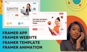 I will do Framer Website Design for you: Figma to Framer, Webflow Design, Framer Redesign