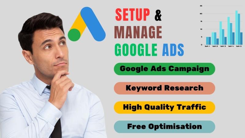 I will setup, optimize and manage Google Ads campaigns