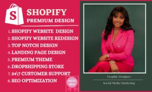I Will Shopify Website Redesign, Shopify Website Design, Shopify Dropshipping Store