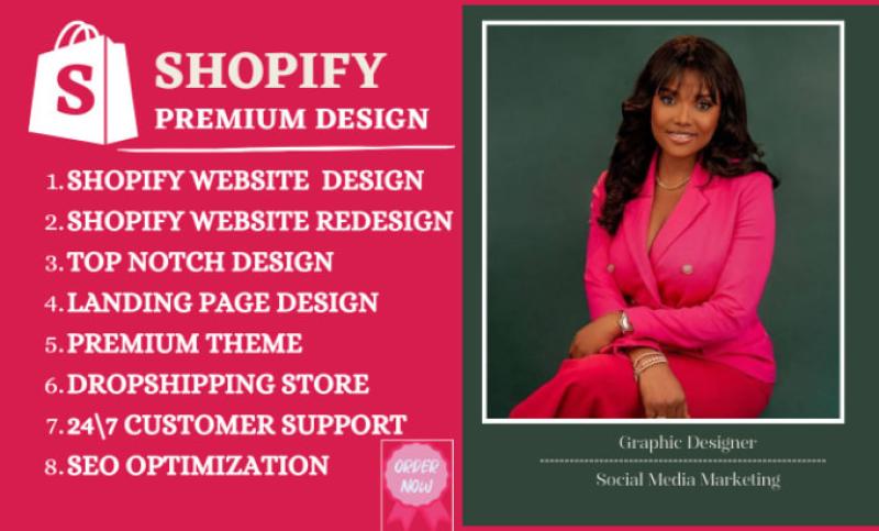 I Will Shopify Website Redesign, Shopify Website Design, Shopify Dropshipping Store