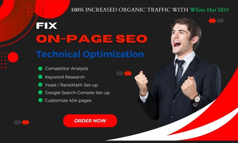 I will Do Complete On page SEO Optimization of WordPress with RankMath.