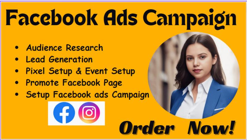 I will setup Facebook Ads Campaign, FB Marketing and Advertising