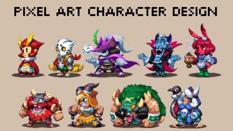 I will do pixel art sprite sheet pixel sprite animation for 2d retro game assets
