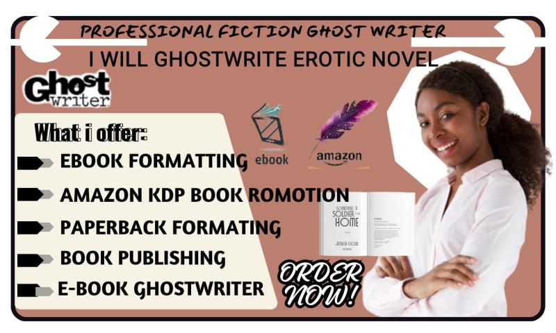 I will be your ebook ghostwriter, ebook writing, children ebook writer and amazon KDP