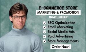 I will promote and advertise your shopify, etsy, ebay or amazon store for quick sales