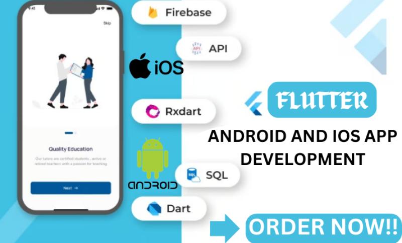 I Will Build a Flutter App and Be Your Flutter App Developer for Mobile and iOS Devices