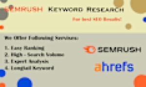 I will do quick semrush keyword research and SEO audit in 24hr