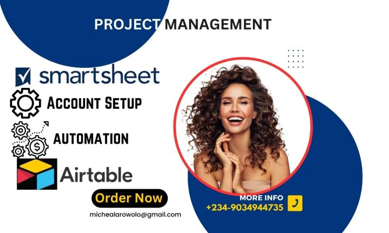 I will create airtable smartsheet with automation for project management integration