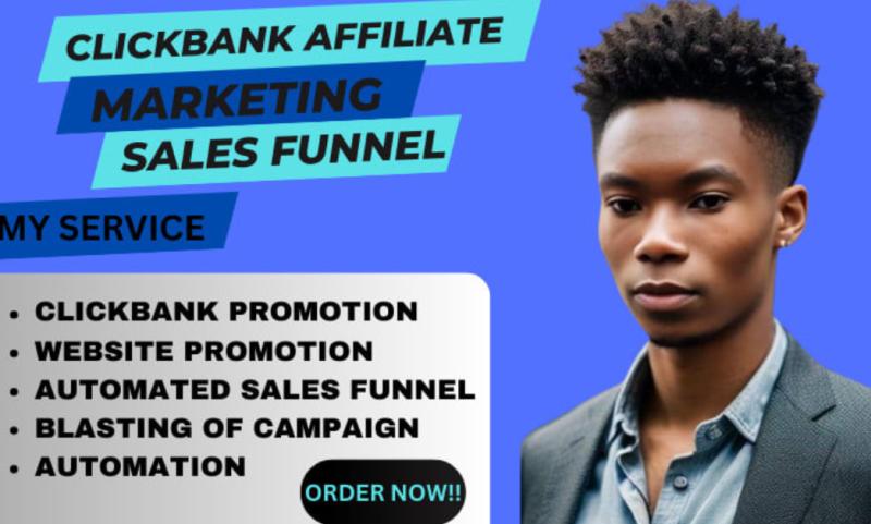 I will promote Click Bank affiliates for effective affiliate marketing