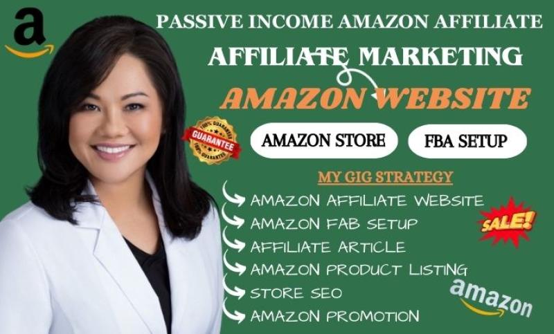 I will build unique amazon affiliate website or amazon fba, autoblogs passive income