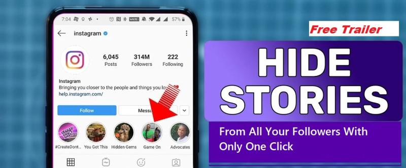 I will hide instagram story from all your followers with one click