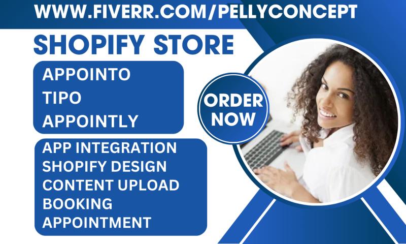 I will setup Shopify store booking via Appointo, Tipo, Appoint.ly, Cowlendar, and Sesami
