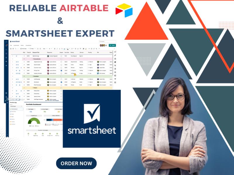 i will setup airtable and smartsheet,create workflow automation ,formula wizard