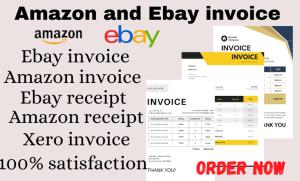 I will make invoice or receipt to appeal Amazon or eBay suspension
