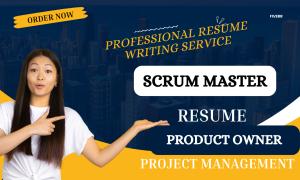 I Will Write Professional Scrum Master Resume, Agile Resume, Project Management