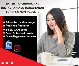 I will manage your facebook and instagram ads for maximum results