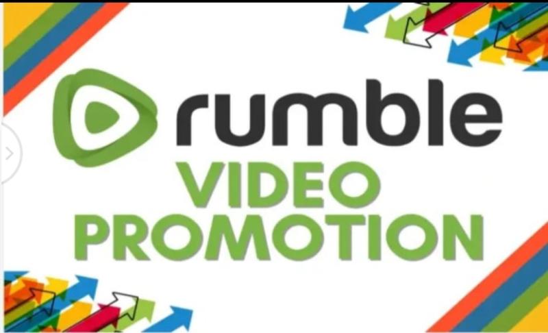 I will do viral organic rumble video promotion