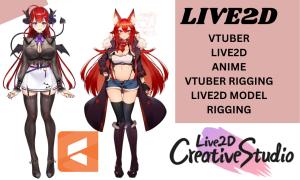 I will design and rig a high quality live2d vtuber model for vtuber studio