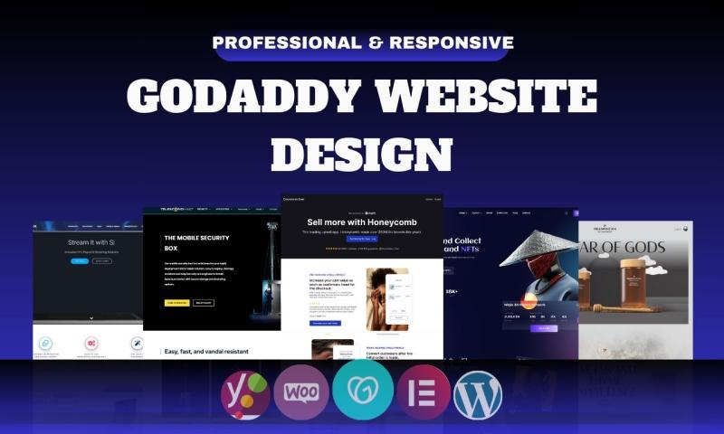 I will develop or revamp a professional and stunning responsive website on GoDaddy