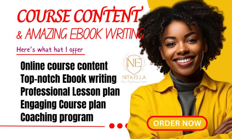 I will craft online course, course plan, lesson plan, website content, ebook writing
