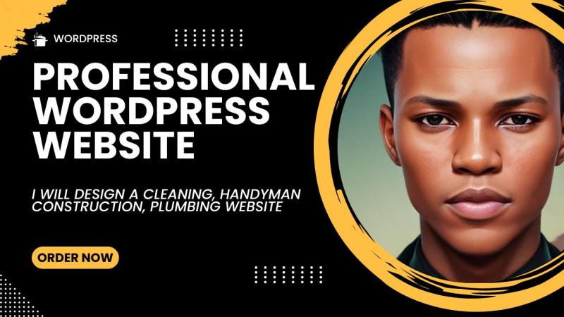 I will design a cleaning, handyman, construction, plumber website