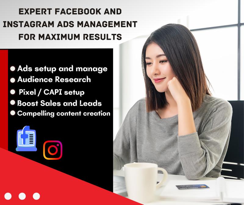 I will manage your Facebook and Instagram ads for maximum results