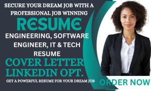 I will write engineering resume, technical, IT, software engineering, faang saas resume
