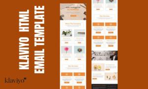 I will design a stunning, responsive klaviyo html email template