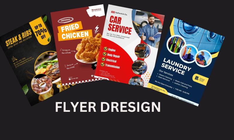 I will design professional flyer or brochure for your business 24 hrs