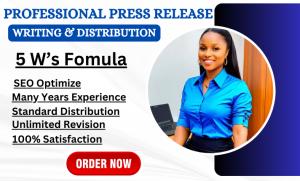 I will provide professional press release writing and press release distribution