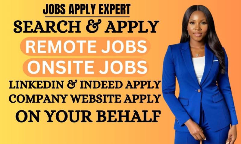 I will search and apply for remote jobs, onsite jobs using reverse recruit