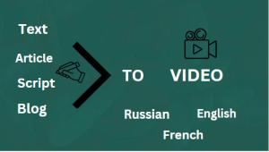I will convert blog post, article or text to video with voice over